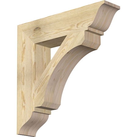 Ekena Millwork Legacy Traditional Rough Sawn Bracket, Douglas Fir, 6"W x 28"D x 28"H BKT06X28X28LEC01RDF